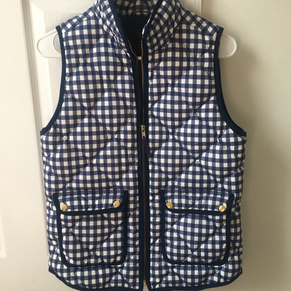 J Crew gingham vest